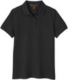 Am image of a Custom Harriton Womens Valiant Cotton Snag Protect Polo in Black!
