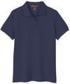 Am image of a Custom Harriton Womens Valiant Cotton Snag Protect Polo in Dark Navy!