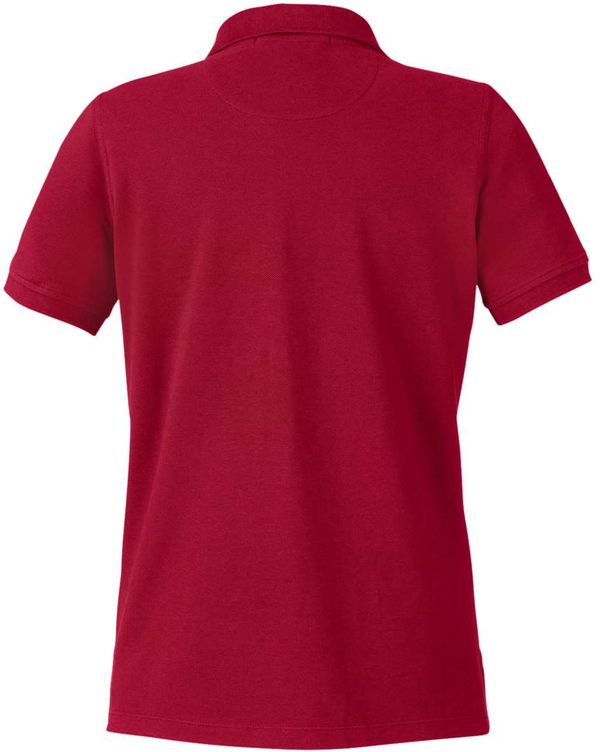 Am image of a Custom Harriton Womens Valiant Cotton Snag Protect Polo in Red!