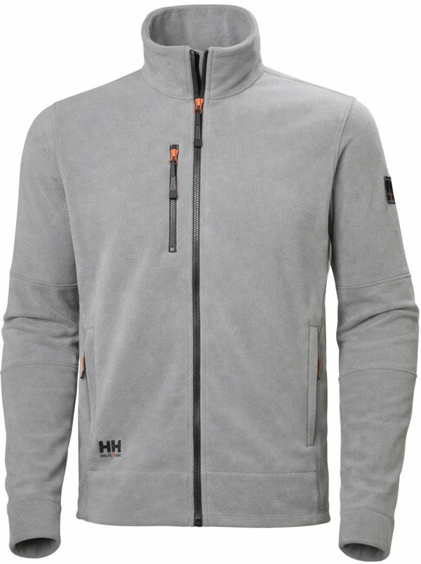 An image of a Custom Helly Hansen Men's Kensington Fleece Jacket in Grey Melange!