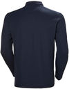 An image of a Custom Helly Hansen Mens Crewline Long Sleeve Polo in Navy!