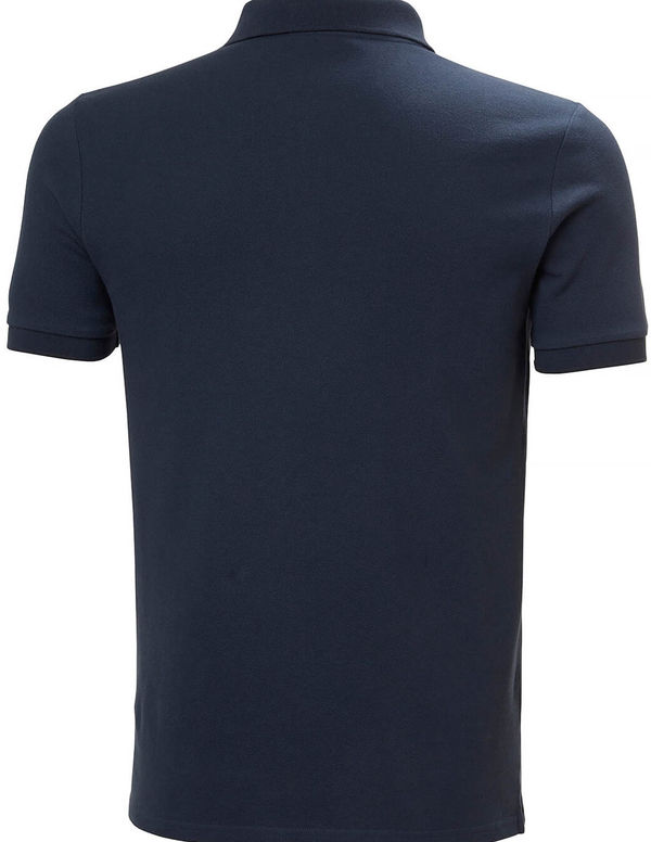 An image of a Custom Helly Hansen Mens Crew Pique Polo in Navy!
