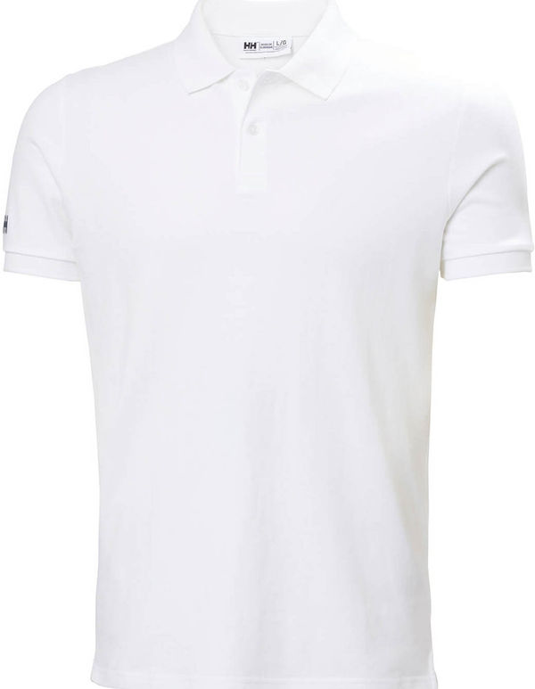 An image of a Custom Helly Hansen Mens Crew Pique Polo in White!