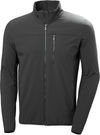 Am image of a Custom Helly Hansen Mens Crew Soft Shell Jacket in Ebony!