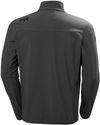 Am image of a Custom Helly Hansen Mens Crew Soft Shell Jacket in Ebony!