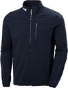 Am image of a Custom Helly Hansen Mens Crew Soft Shell Jacket in Navy!