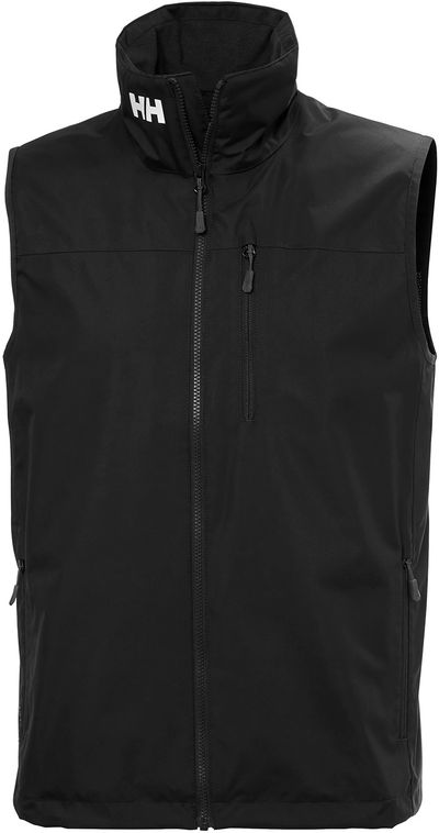 Am image of a Custom Helly Hansen Mens Crew Vest in Black!