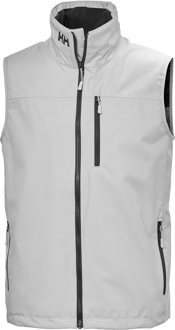 Am image of a Custom Helly Hansen Mens Crew Vest in Grey Fog!