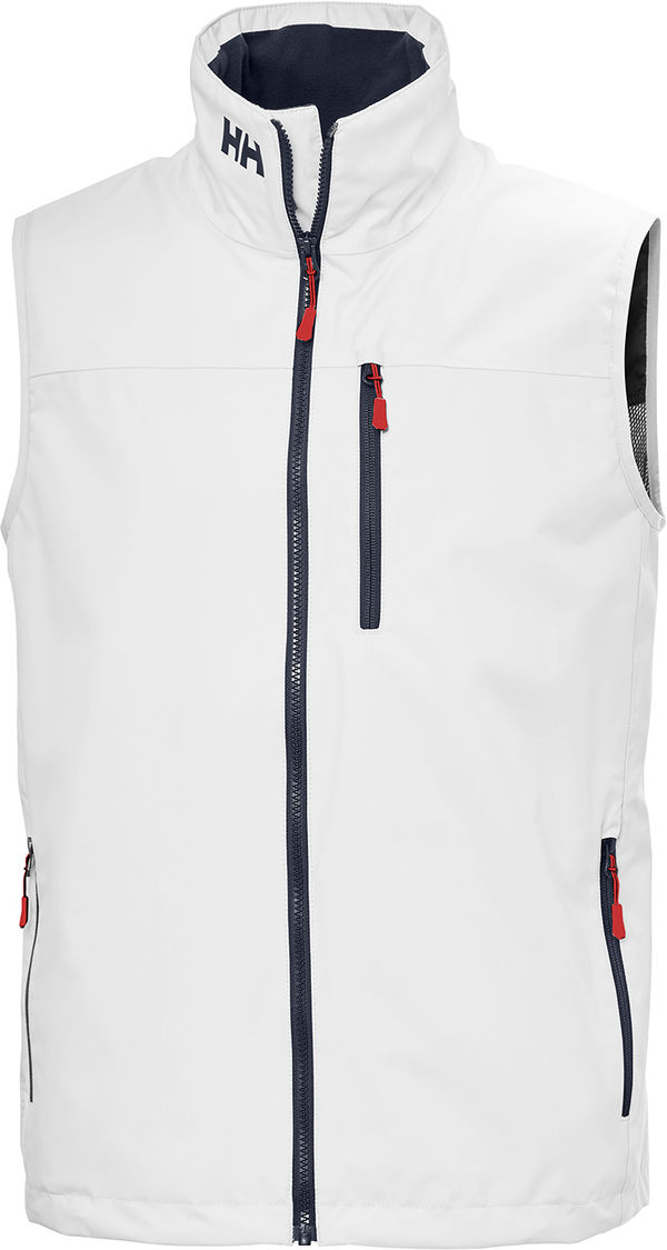 An image of a Custom Helly Hansen Mens Crew Vest in White!