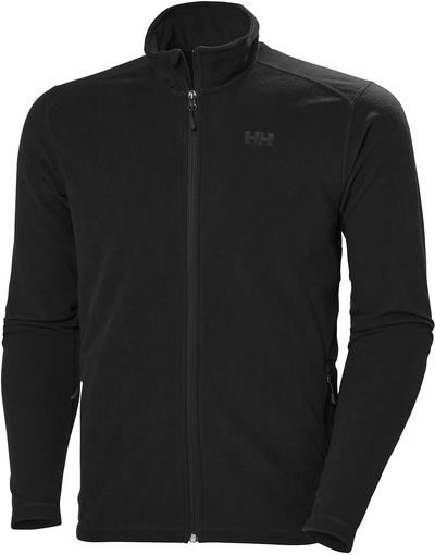 Am image of a Custom Helly Hansen Mens Daybreaker Fleece in Black!