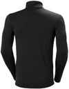 An image of a Custom Helly Hansen Mens Lifa Merino Midweight Half Zip in Black!