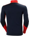 An image of a Custom Helly Hansen Mens Lifa Merino Midweight Half Zip in Navy!