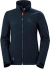 Am image of a Custom Helly Hansen Womens Luna Softshell Jacket in Navy!