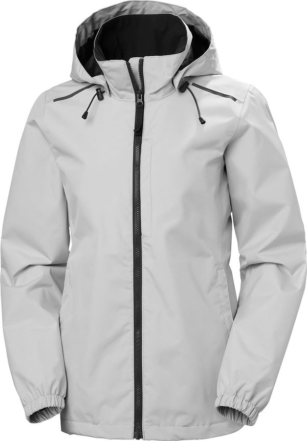 An image of a Custom Helly Hansen Womens Manchester Shell Jacket in Grey Fog!