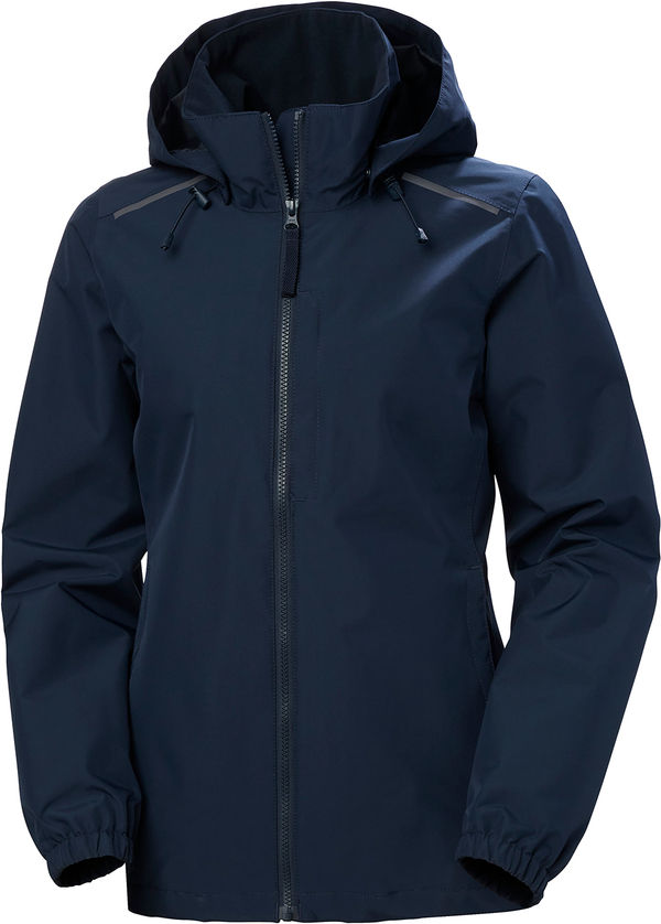An image of a Custom Helly Hansen Womens Manchester Shell Jacket in Navy!