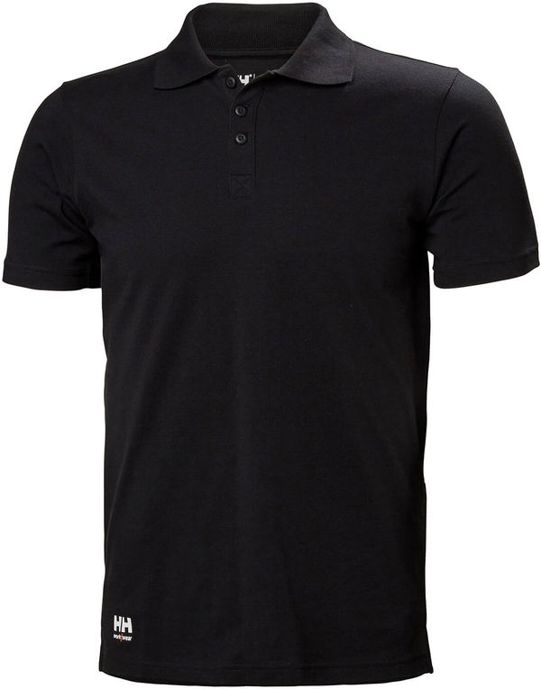 An image of a Custom Helly Hansen Workwear Mens Classic 2.0 Polo in Black!