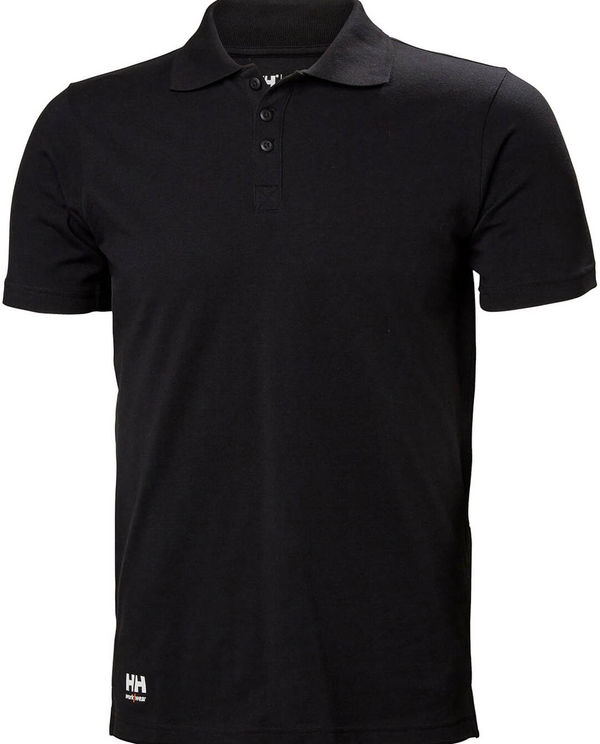 An image of a Custom Helly Hansen Workwear Mens Classic 2.0 Polo in Black!