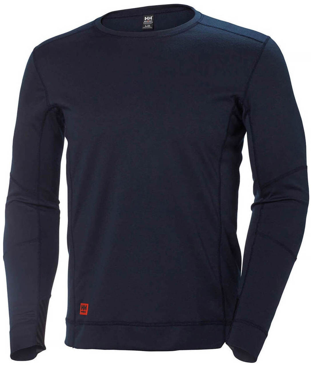 Helly Hansen Workwear Mens Lifa Max Base Layer Crewneck Sweatshirt in Navy