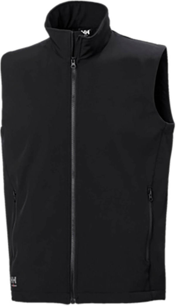 An image of a Custom Helly Hansen Workwear Mens Manchester 2.0 Softshell Vest in Black!