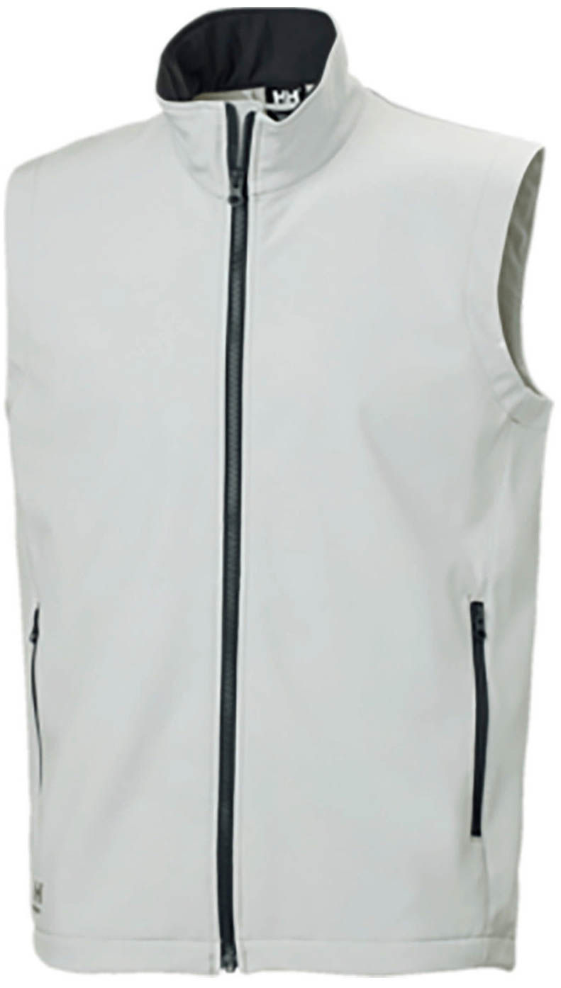 Helly Hansen Workwear Mens Manchester 2.0 Softshell Vest in Grey Fog