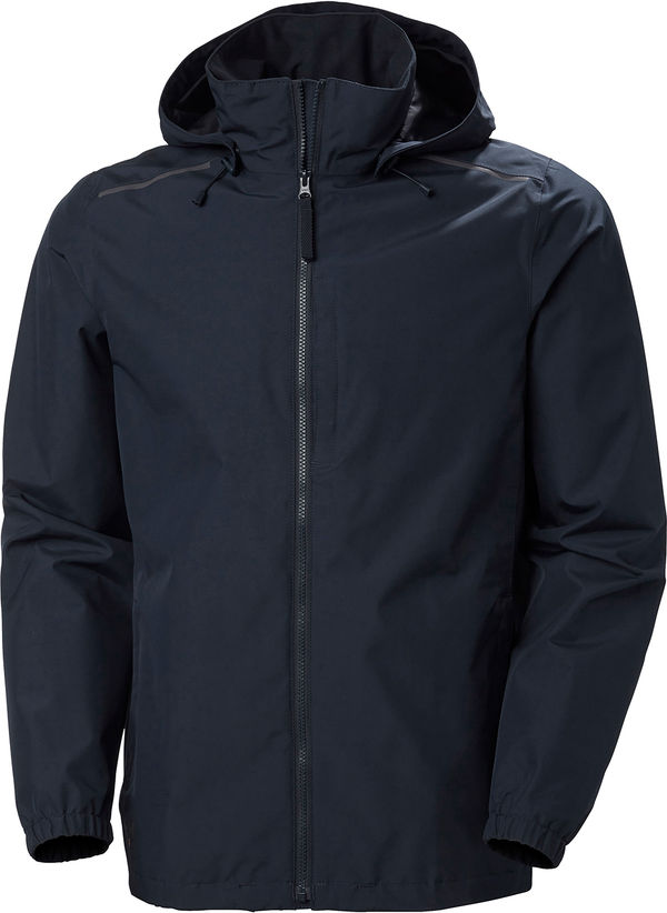 An image of a Custom Helly Hansen Workwear Mens Manchester Shell Jacket in Navy!