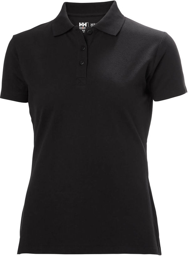 An image of a Custom Helly Hansen Workwear Womens Classic 2.0 Polo in Black!