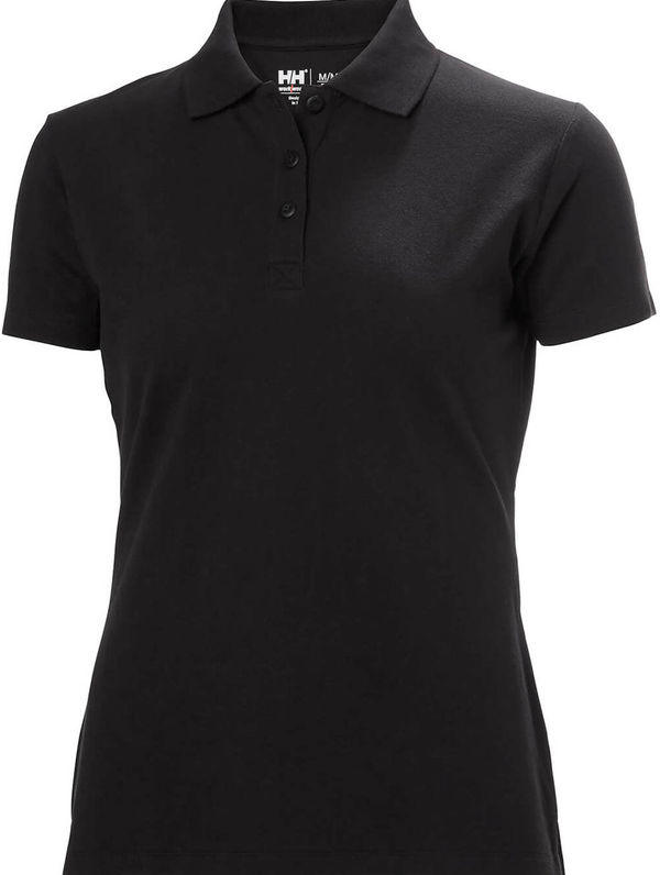An image of a Custom Helly Hansen Workwear Womens Classic 2.0 Polo in Black!