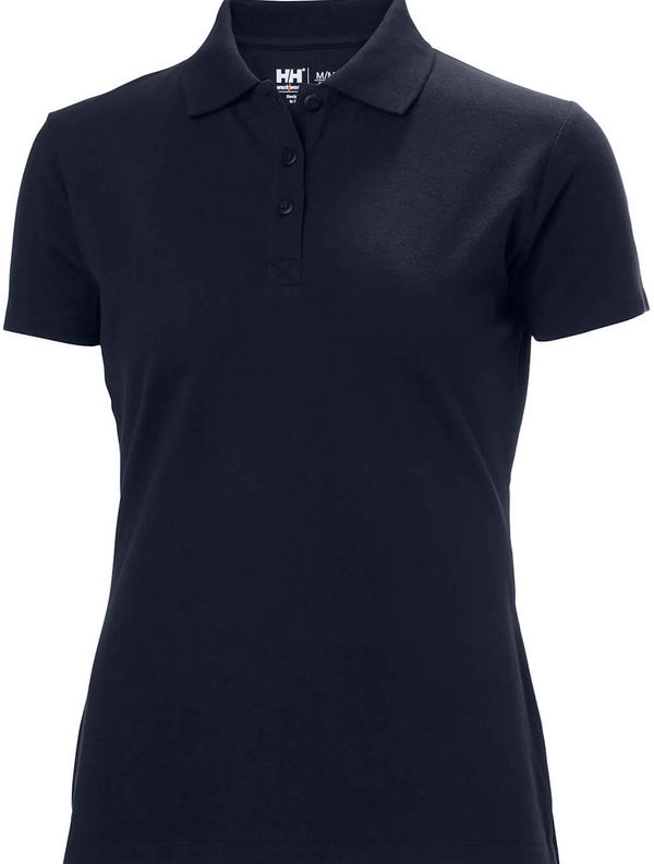 An image of a Custom Helly Hansen Workwear Womens Classic 2.0 Polo in Navy!