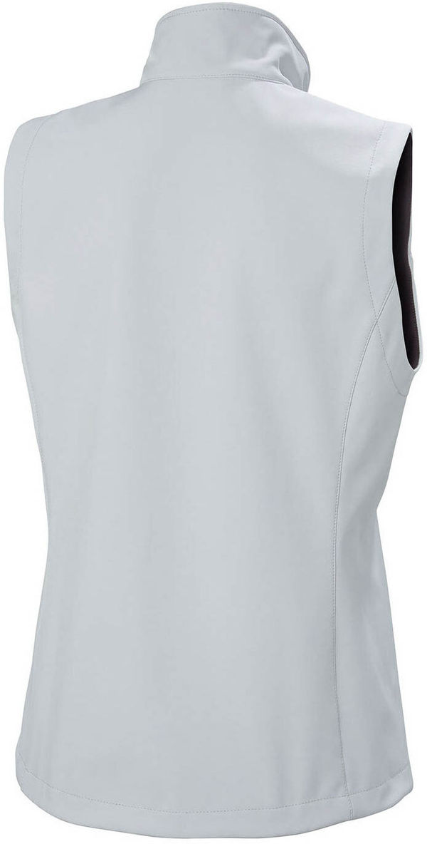 An image of a Custom Helly Hansen Workwear Womens Manchester 2.0 Softshell Vest in Grey Fog!