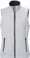 An image of a Custom Helly Hansen Workwear Womens Manchester 2.0 Softshell Vest in Grey Fog!