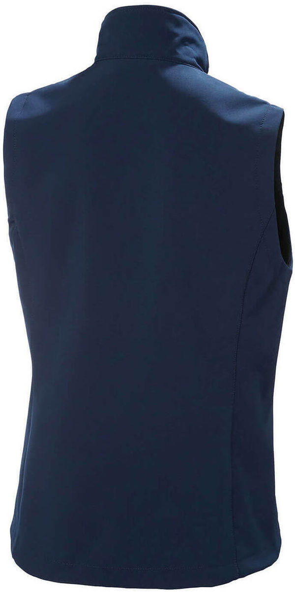 An image of a Custom Helly Hansen Workwear Womens Manchester 2.0 Softshell Vest in Navy!