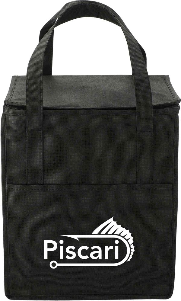 An image of a Custom Hercules Flat Top Insulated Grocery Tote!