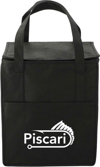 An image of a Custom Hercules Flat Top Insulated Grocery Tote!