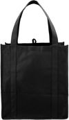 An image of a Custom Hercules Non Woven Grocery Tote in Black!