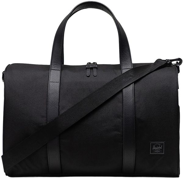 An image of a Custom Herschel Novel Carry On Duffle Bag in Black!