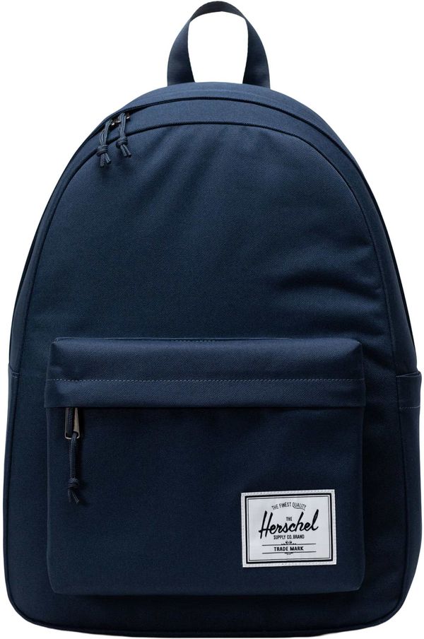 An image of a Custom Herschel Recycled XL Classic 15in Computer Backpack in Navy!