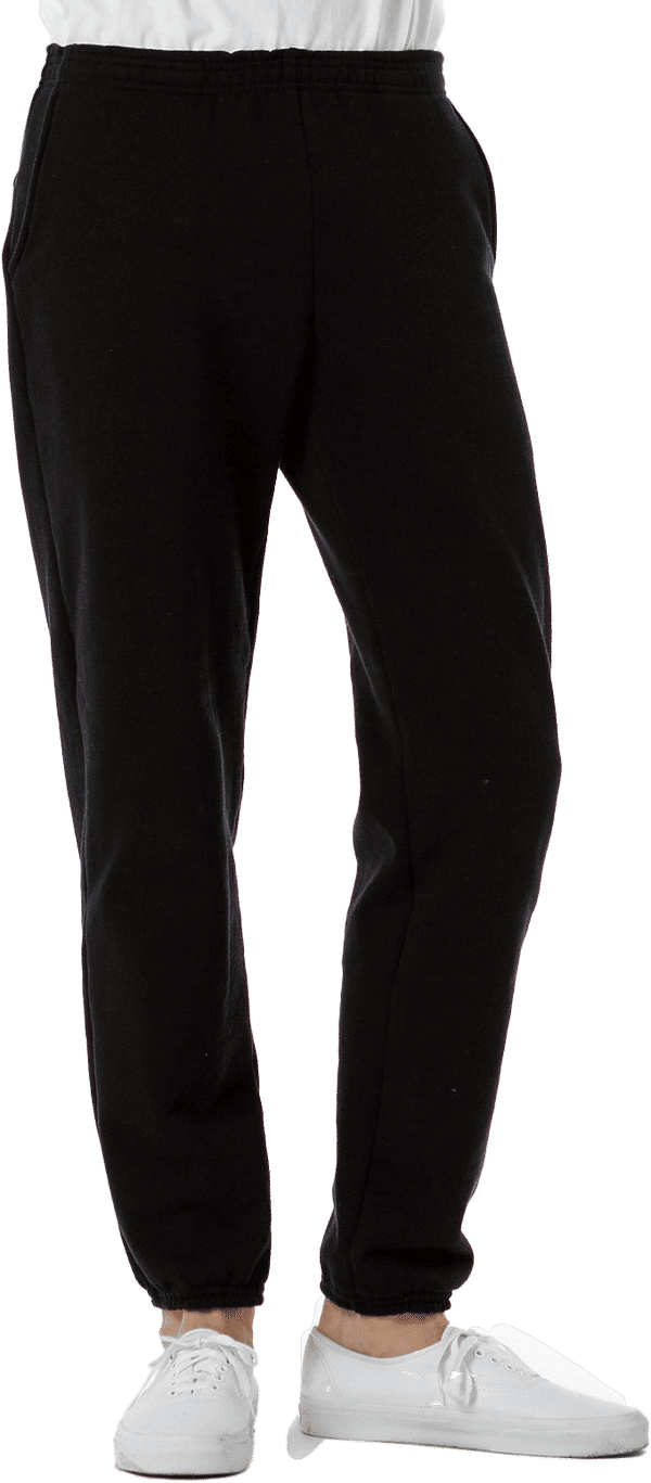 Am image of a Custom LA Apparel Heavy Fleece Sweatpant 14oz in Black!