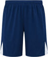 An image of a Custom High Five Hawk Soccer Shorts in Navy/White!