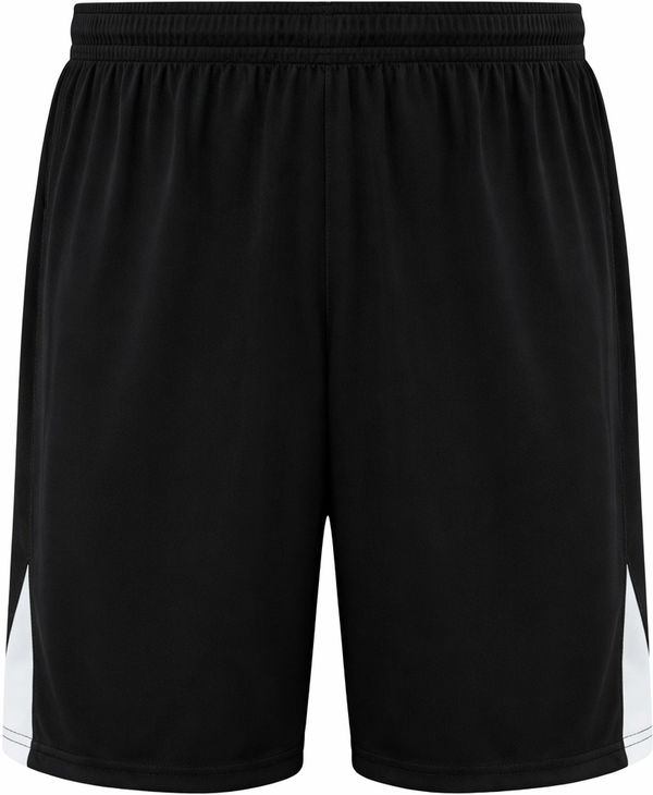An image of a Custom High Five Ladies Hawk Soccer Shorts in Black/White!