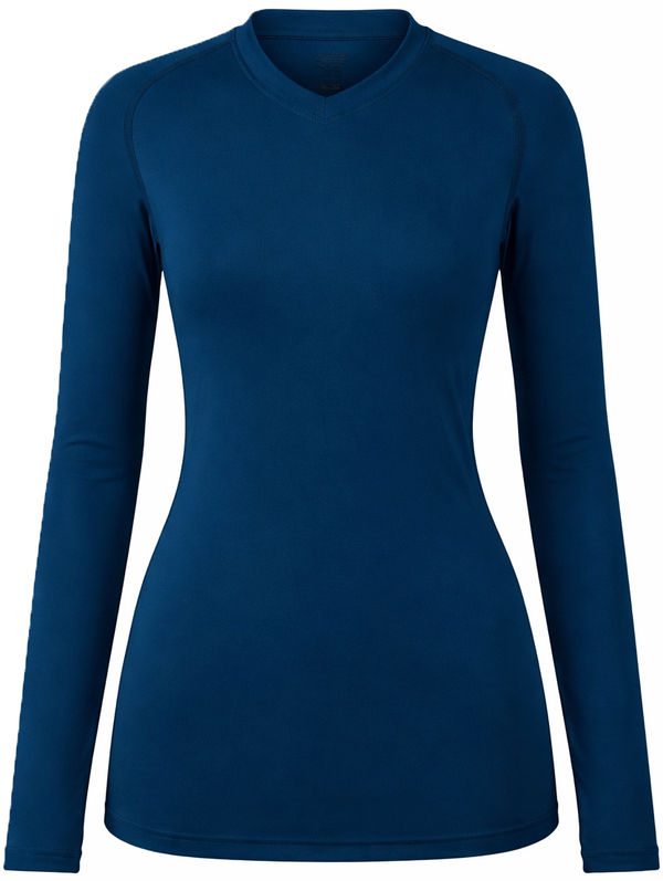 An image of a Custom High Five Ladies Maven Volleyball Jersey in Navy!