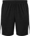 An image of a Custom High Five Youth Hawk Soccer Shorts in Black/White!