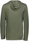 An image of a Custom Holloway Repreve Eco Hoodie in Olive Heather!