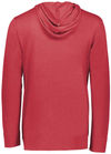 An image of a Custom Holloway Repreve Eco Hoodie in Scarlet Heather!