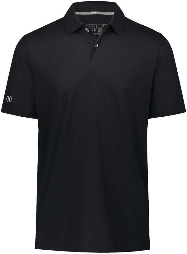 An image of a Custom Holloway Repreve Eco Polo in Black!