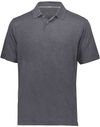 An image of a Custom Holloway Repreve Eco Polo in Carbon Heather!