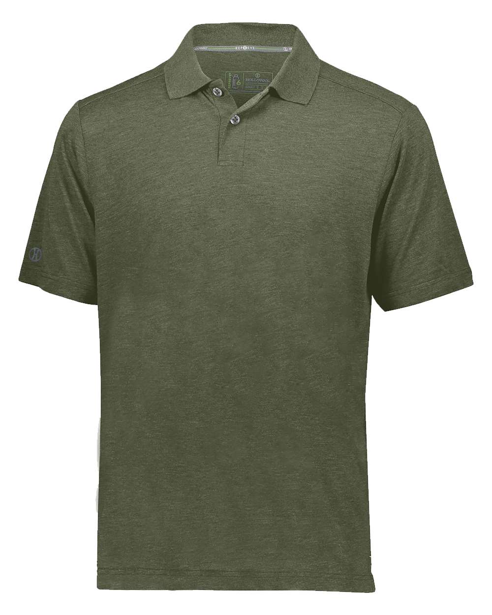 Holloway Repreve Eco Polo in Olive Heather