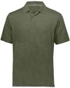 An image of a Custom Holloway Repreve Eco Polo in Olive Heather!