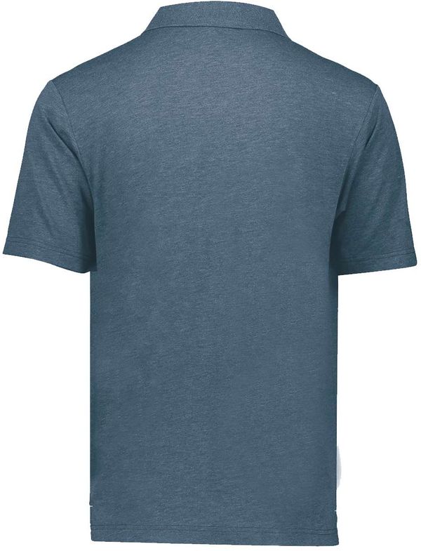 An image of a Custom Holloway Repreve Eco Polo in Storm Heather!