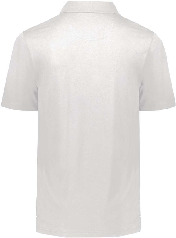 An image of a Custom Holloway Repreve Eco Polo in White!