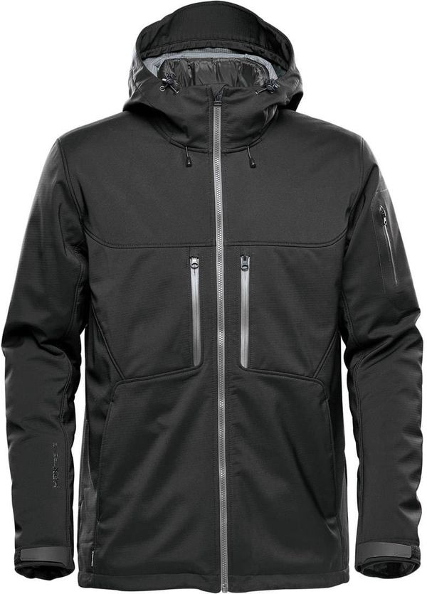 Am image of a Custom Stormtech Men's Epsilon System Jacket in Black!